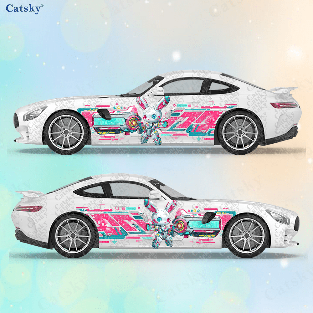 Tech Accessories Gifts - 2 Stück Cyberpunk Line Tech Bunny