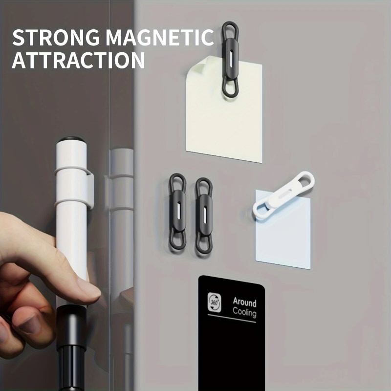 Pen Holder Magnetic - 2–6 Stück magnetischer Stifthalter aus Silikon,