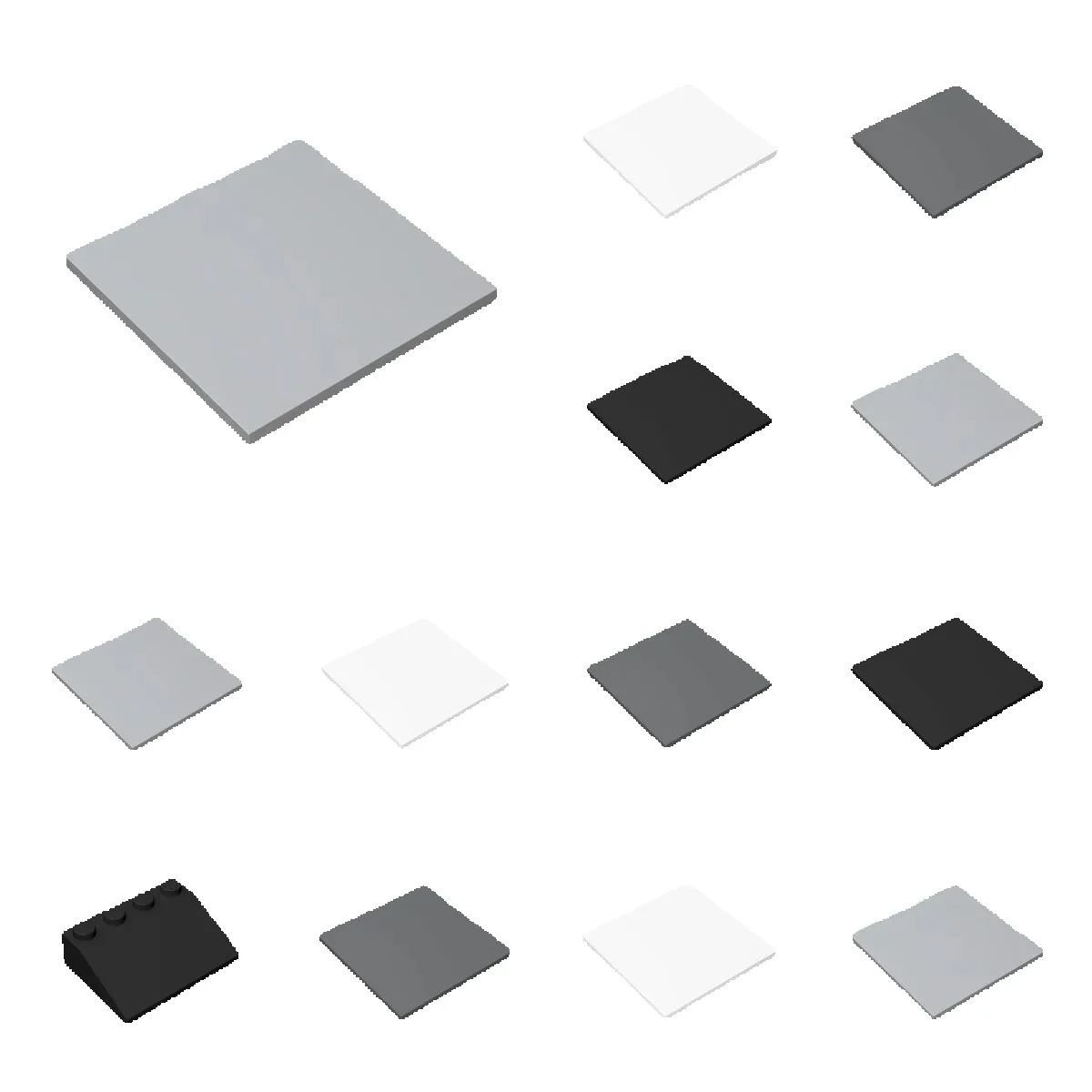Tech Accessories Gifts - 10 stücke 10202 Flache Fliesen 6x6