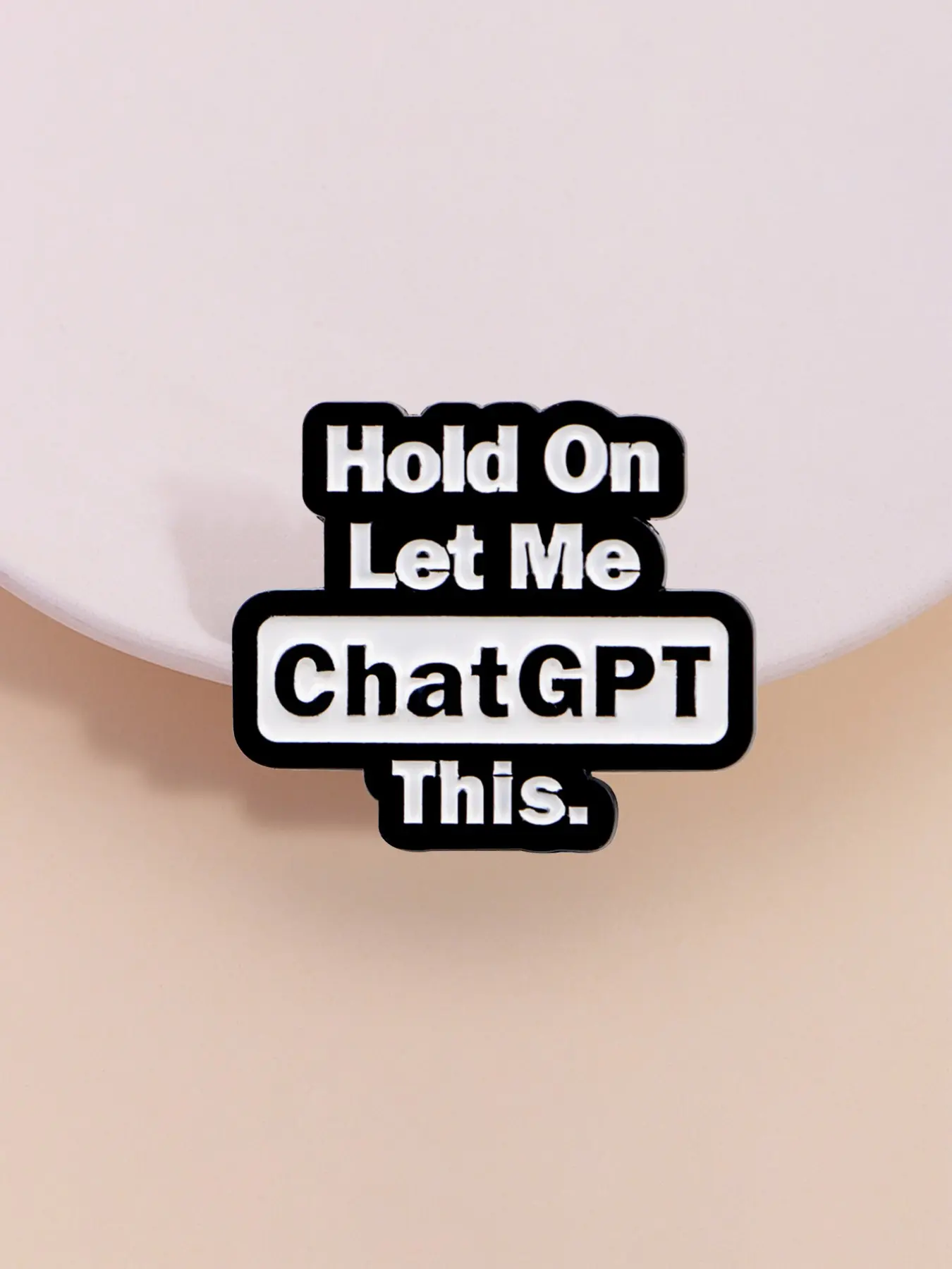 Tech Accessories Logo Design - Chatgpt Emaille-Pin Emblem Logo Abzeichen Brosche,