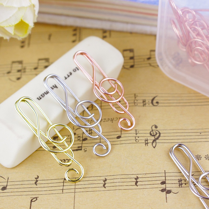 Tech Accessories For Office - 10 teile/schachtel Musik Note Geformt Büroklammern