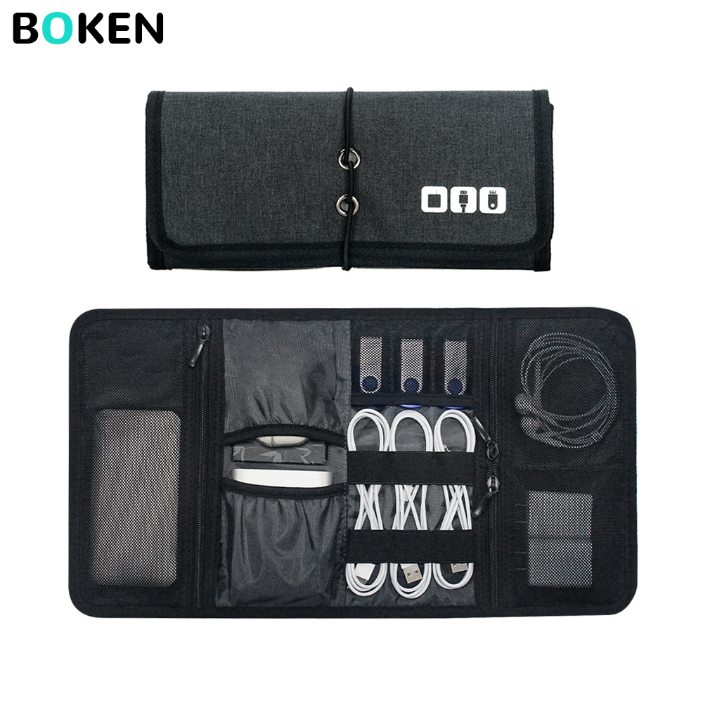 Tech Accessories For Office - Tech-Organizer-Tasche Kabelaufbewahrung Reise-Elektronikzubehör-Beutel für Ladegerät Powerbank