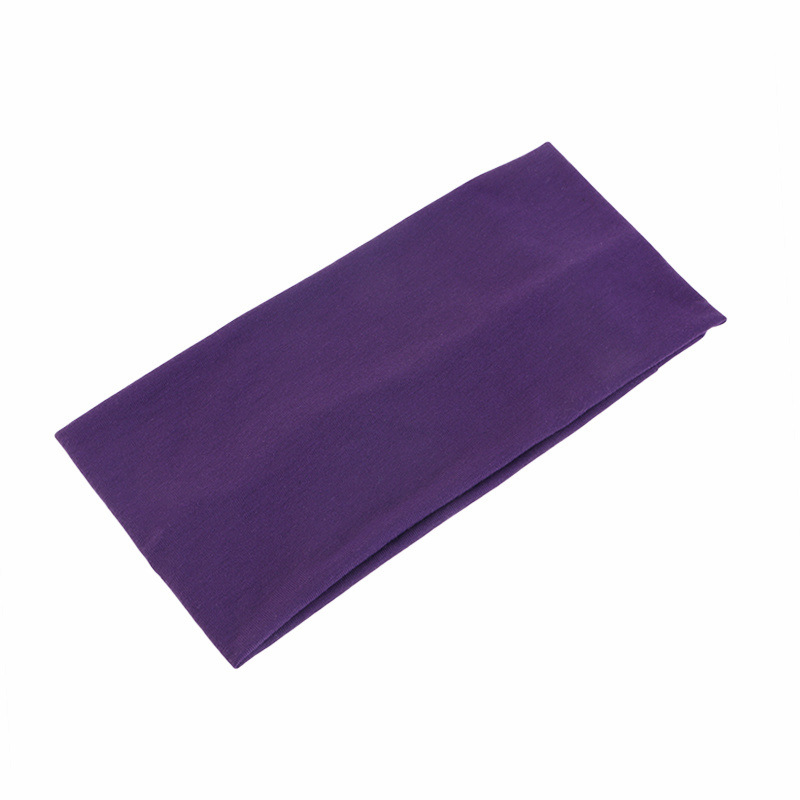 Tech Accessories - Einfarbiges Unisex-Stirnband, elastisches, breites Sport-Schweißband, Yoga,