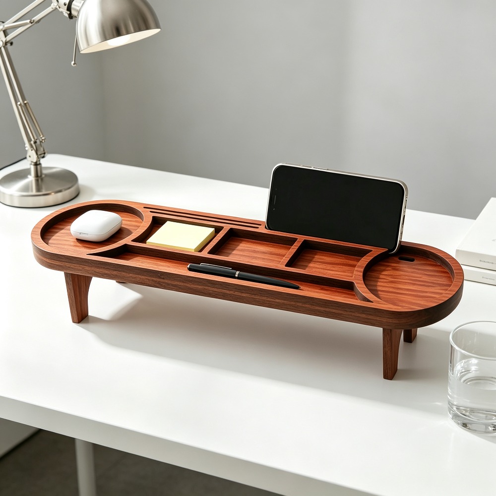 Hölzerner Schreibtisch-Organiz – Tech Accessories For Office Bewertung und Preis